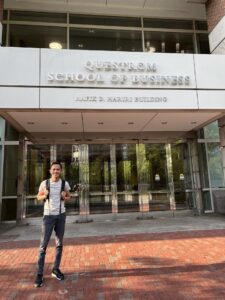 In front of the Questrom School of Business